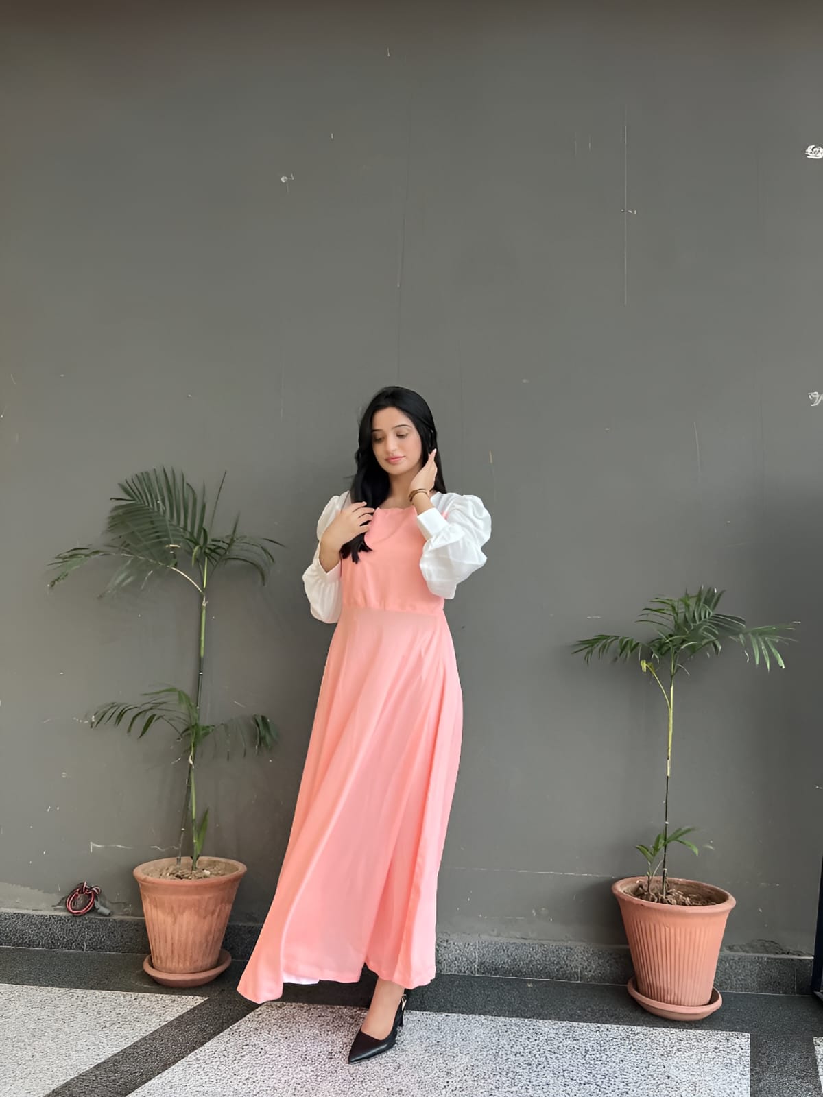 HAZEL SOFT PEACH 🍑 MAXI