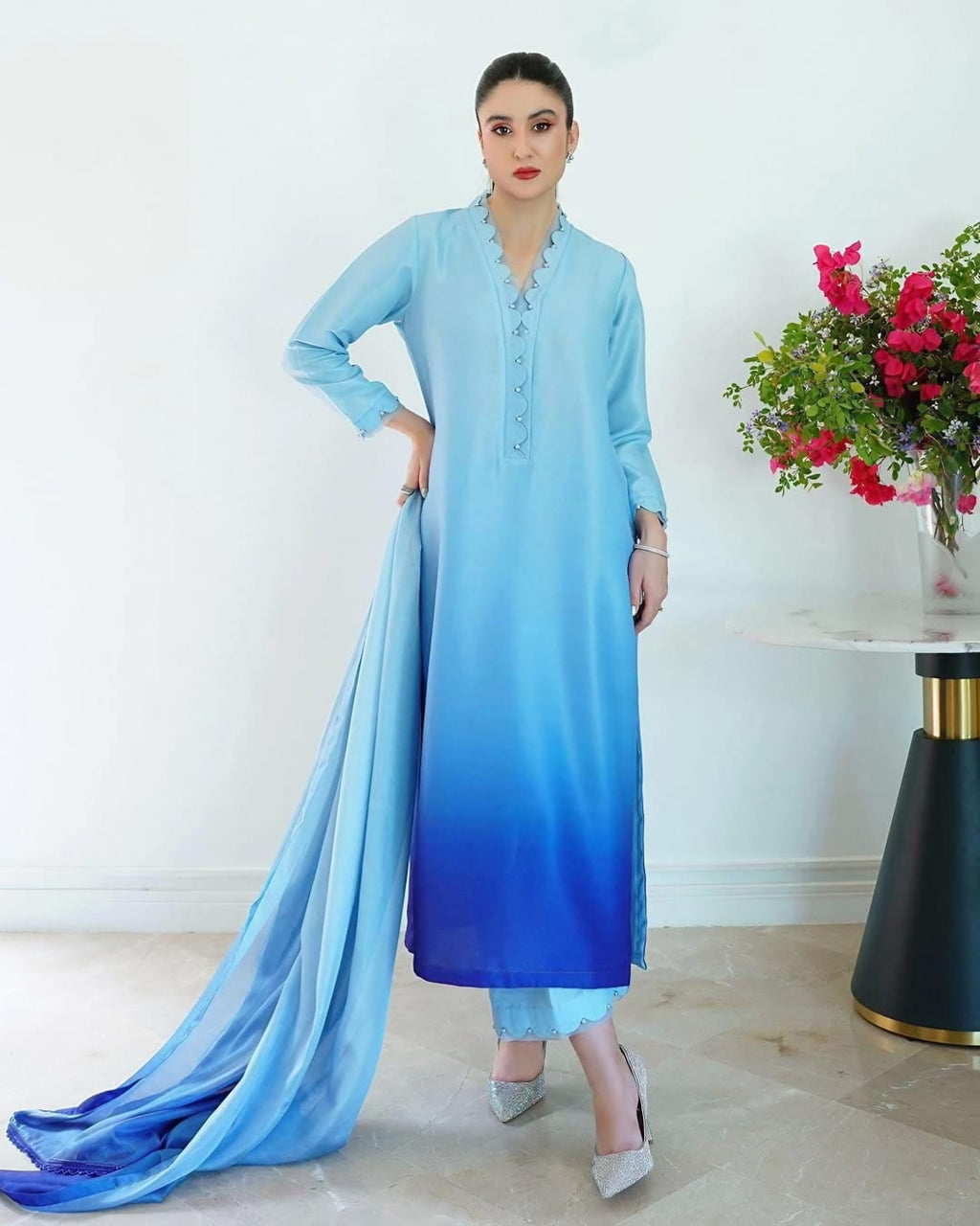 SHAMOOZ SILK PRINTED UNSTITCHED 3PC