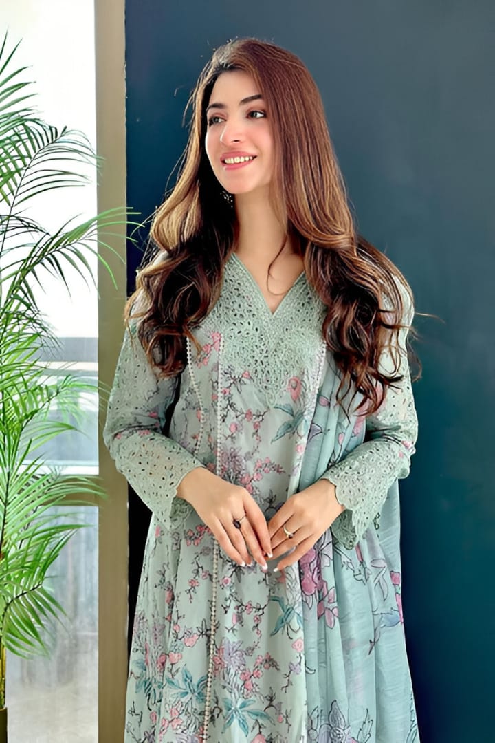 DASTAAN By IZNIK - Embroidered Linen 3pc Unstitched Suit