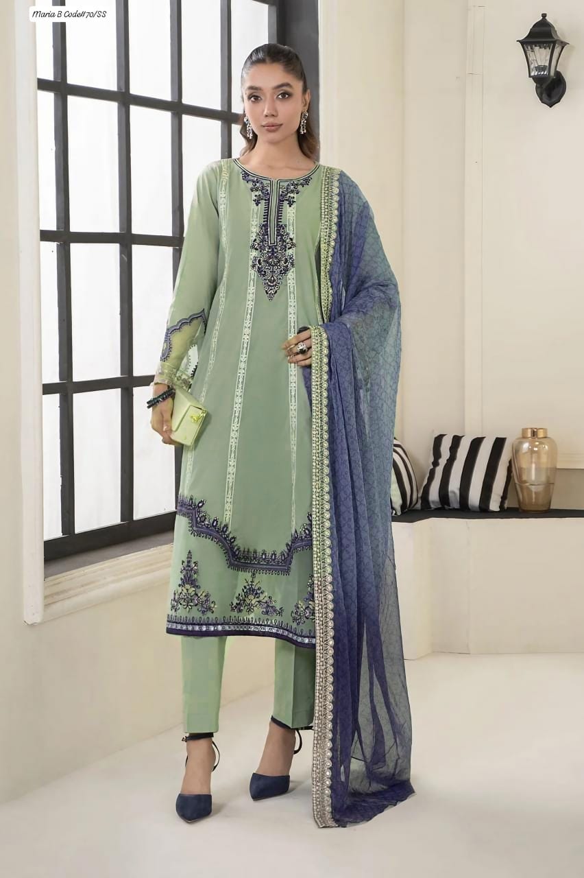 Maria. B Embroidered 3 piece Unstitched