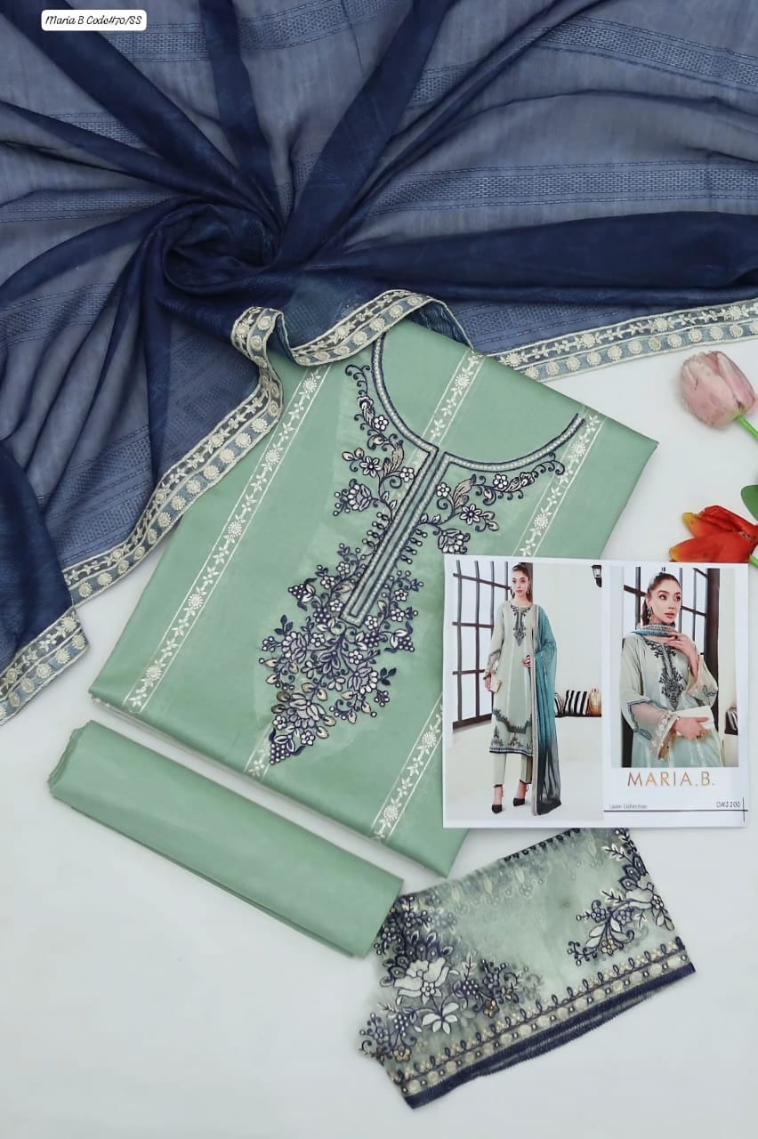 Maria. B Embroidered 3 piece Unstitched