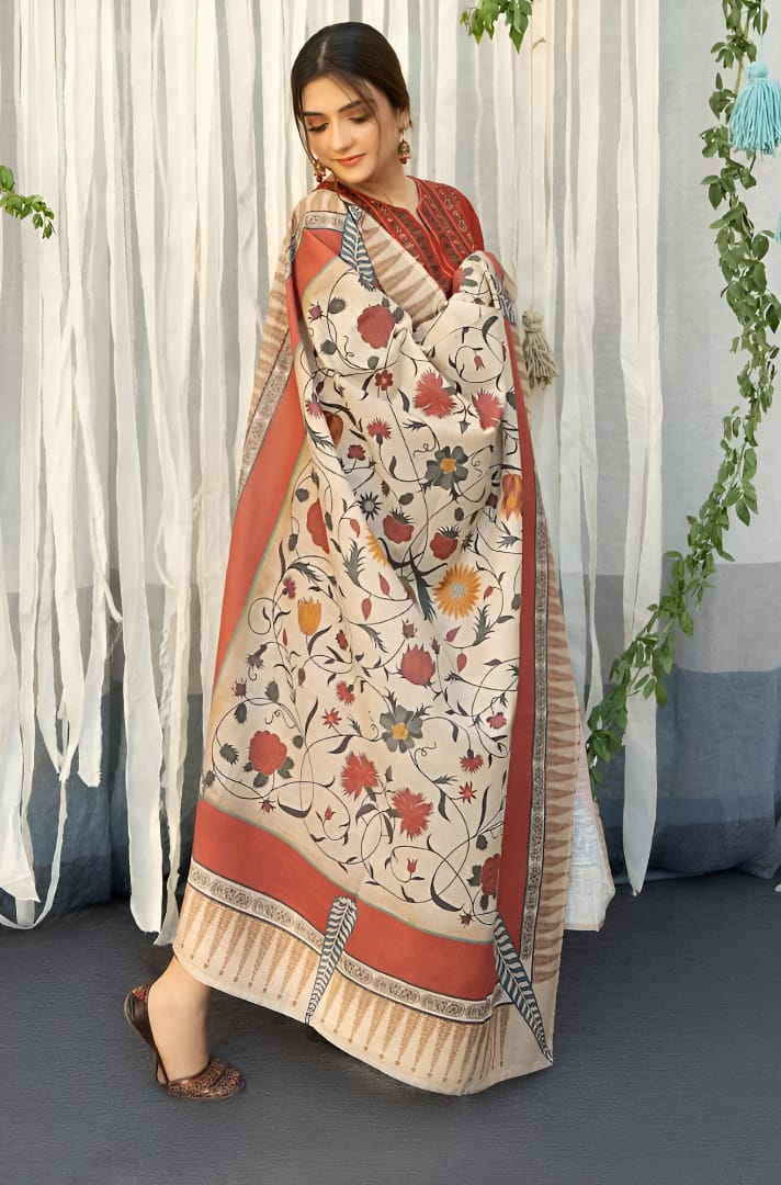 Urge Luxury 3 Pcs With Turkashi Diamond Dupatta
