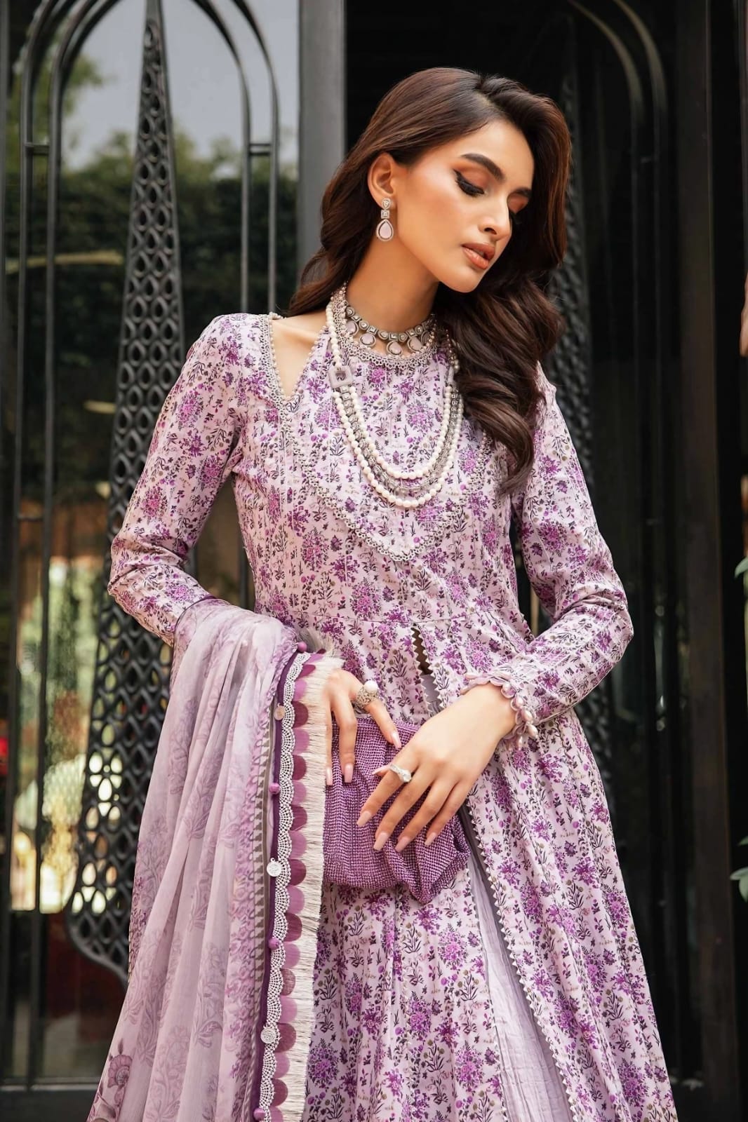 MARIA.B - 3pc Embroidered Unstitched Printed Suit