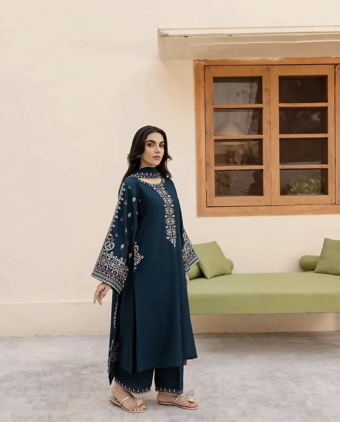 MASHAL- Embroidery Lawn Stitched 3pc