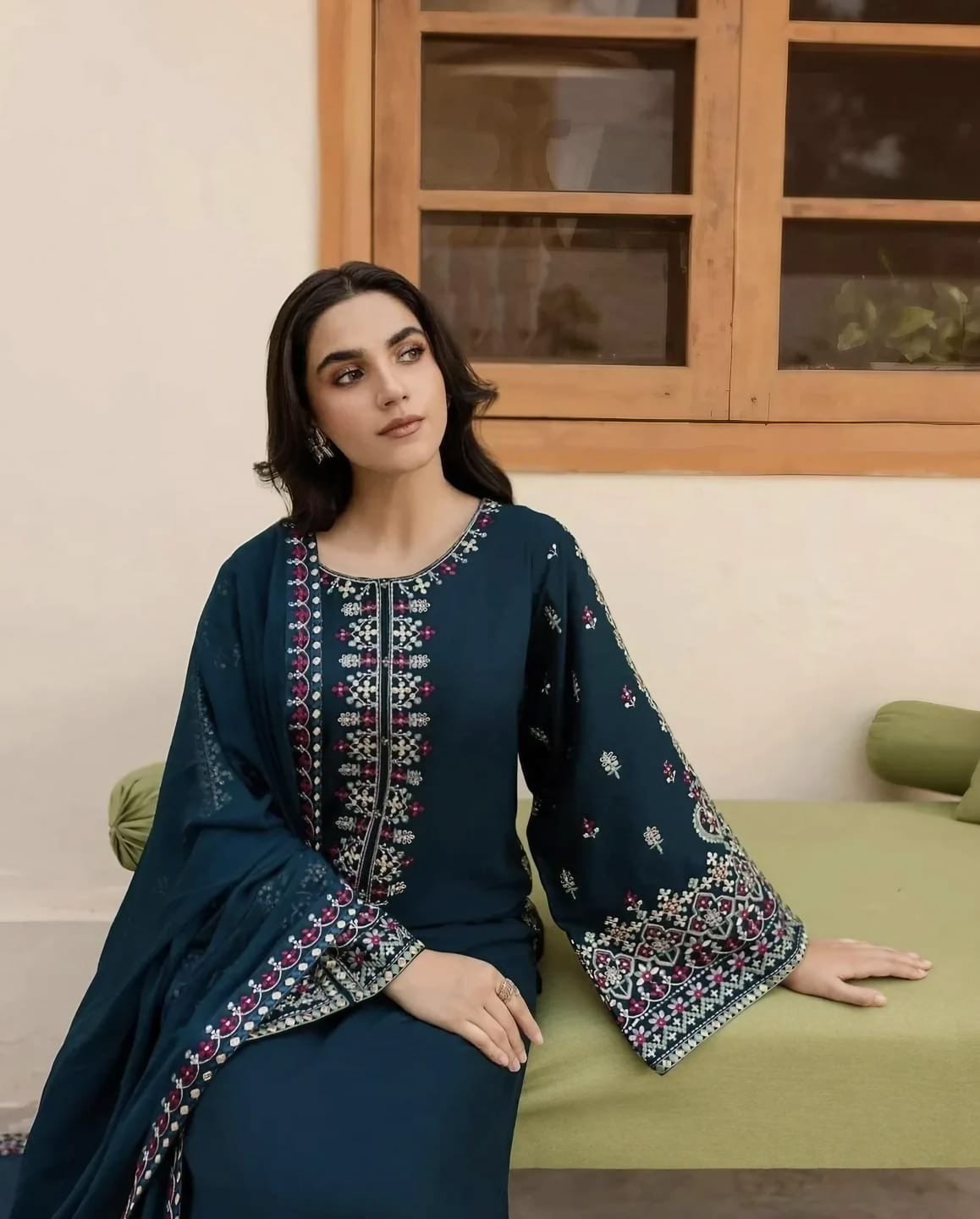 MASHAL- Embroidery Lawn Stitched 3pc